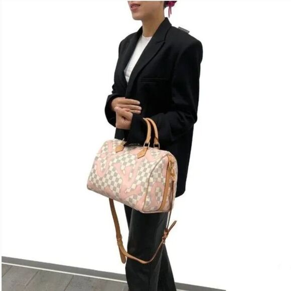 Louis Vuitton Limited Edition Damier Azur Tahitiennes Speedy Bandouliere 30 - Picture 5 of 14